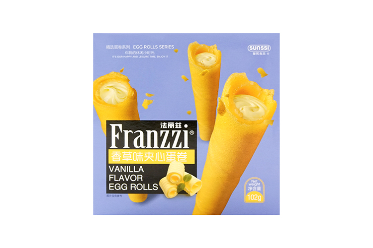 FRANZZI VANILLA FLAVOUR SANDWICH ROLL 102G